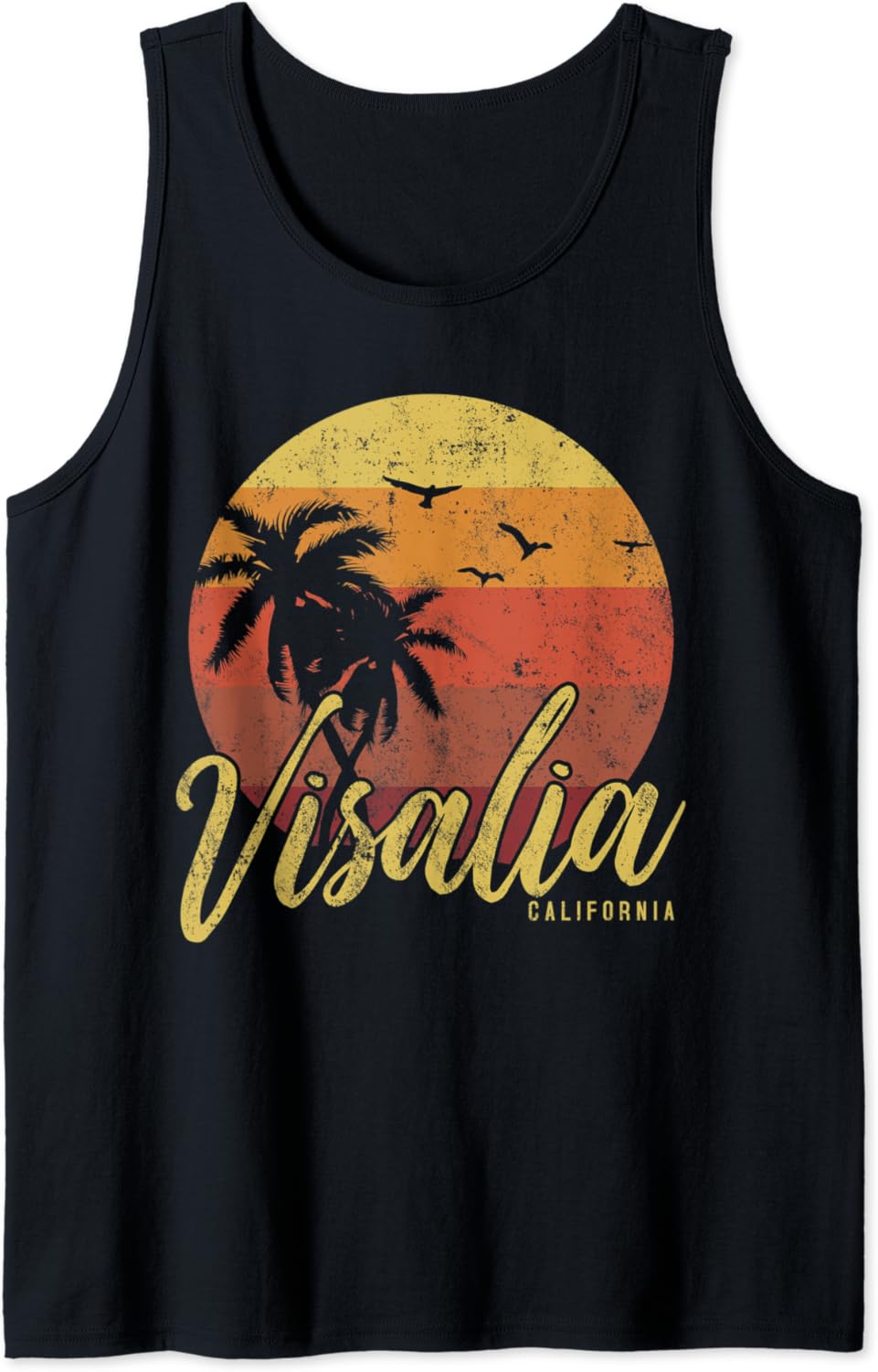 Visalia California Tank Top Clothing, Shoes & Jewelry